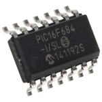 Microchip PIC16F684-I/SL, 8bit PIC Microcontroller, PIC16F, 20MHz, 2048 x 14 words, 256 B Flash, 14-Pin SOIC
