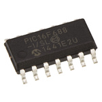 Microchip PIC16F688-I/SL, 8bit PIC Microcontroller, PIC16F, 20MHz, 4096 x 14 words, 256 B Flash, 14-Pin SOIC
