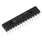Microchip PIC18F2455-I/SP, 8bit PIC Microcontroller, PIC18F, 48MHz, 24 kB, 256 B Flash, 28-Pin SPDIP