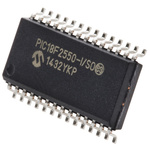 Microchip PIC18F2550-I/SO, 8bit PIC Microcontroller, PIC18F, 48MHz, 32 kB, 256 B Flash, 28-Pin SOIC