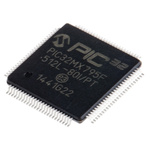 Microchip PIC32MX795F512L-80I/PT, 32bit PIC Microcontroller, PIC32MX, 80MHz, 12 kB, 512 kB Flash, 100-Pin TQFP