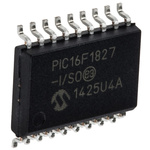 Microchip PIC16F1827-I/SO, 8bit PIC Microcontroller, PIC16F, 32MHz, 256 B, 4K x 14 words Flash, 18-Pin SOIC