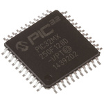 Microchip PIC32MX250F128D-I/PT, 32bit PIC Microcontroller, PIC32MX, 40MHz, 131 kB Flash, 44-Pin TQFP