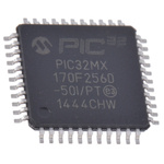Microchip PIC32MX170F256D-50I/PT, 32bit PIC Microcontroller, PIC32MX, 50MHz, 64 kB Flash, 44-Pin TQFP
