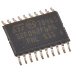 STMicroelectronics STM32F042F6P6, 32bit ARM Cortex M0 Microcontroller, STM32F0, 48MHz, 32 kB Flash, 20-Pin TSSOP