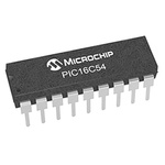 Microchip PIC16C54-XT/P, 8bit PIC Microcontroller, PIC16C, 40MHz, 750 B OTP, 18-Pin PDIP