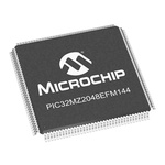 Microchip PIC32MZ2048EFM144-I/PH, 32bit MIPS® MicroAptiv™ Microcontroller, PIC32MZ, 200MHz, 160 (Boot Flash) kB, 2.048
