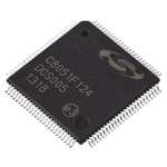 Silicon Labs C8051F124-GQ, 8bit 8051 Microcontroller, C8051F, 50MHz, 128 kB Flash, 100-Pin TQFP