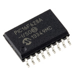 Microchip PIC16F628A-I/SO, 8bit PIC Microcontroller, PIC16F, 20MHz, 128 B, 2048 x 14 words Flash, 18-Pin SOIC