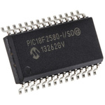 Microchip PIC18F2580-I/SO, 8bit PIC Microcontroller, PIC18F, 40MHz, 32 kB, 256 B Flash, 28-Pin SOIC