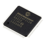 Microchip PIC24FJ128GA010-I/PF, 16bit PIC Microcontroller, PIC24FJ, 32MHz, 128 kB Flash, 100-Pin TQFP