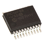 Microchip PIC16F88-I/SS, 8bit PIC Microcontroller, PIC16F, 20MHz, 7.168 kB, 256 B Flash, 20-Pin SSOP