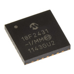 Microchip PIC18F2431-I/MM, 8bit PIC Microcontroller, PIC18F, 40MHz, 16.384 kB, 256 B Flash, 28-Pin QFN-S