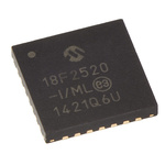 Microchip PIC18F2520-I/ML, 8bit PIC Microcontroller, PIC18F, 40MHz, 32 kB, 256 B Flash, 28-Pin QFN