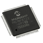 Microchip PIC18F8722-I/PT, 8bit PIC Microcontroller, PIC18F, 40MHz, 1.024 kB, 128 kB Flash, 80-Pin TQFP
