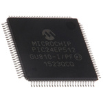 Microchip PIC24EP512GU810-I/PF, 16bit PIC Microcontroller, PIC24EP, 70MHz, 536 kB Flash, 100-Pin TQFP