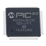 Microchip PIC32MZ2048ECG100-I/PT, 32bit PIC Microcontroller, PIC32MZ, 200MHz, 2.048 MB Flash, 100-Pin TQFP