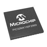 Microchip PIC32MX130F256D-I/ML, 32bit PIC Microcontroller, PIC32MX, 40MHz, 256 kB Flash, 44-Pin QFN