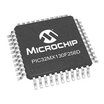 Microchip PIC32MX130F256D-I/PT, 32bit PIC Microcontroller, PIC32MX, 40MHz, 256 kB Flash, 44-Pin TQFP
