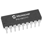 Microchip PIC16C711-04I/P, 8bit PIC Microcontroller, PIC16C, 20MHz, 1.75 kB OTP, 18-Pin PDIP