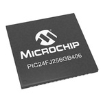 Microchip PIC24FJ256GB406-I/MR, 16bit PIC Microcontroller, PIC24F, 32MHz, 256 kB Flash, 64-Pin QFN