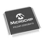 Microchip PIC24FJ256GB410-I/PT, 16bit PIC Microcontroller, PIC24F, 32MHz, 256 kB Flash, 100-Pin TQFP