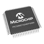 Microchip PIC32MZ1024EFG064-I/PT, 32bit MIPS® MicroAptiv™ Microcontroller, PIC32MZ, 200MHz, 1024 (Flash) kB, 160 (Boot