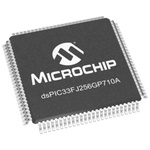 Microchip DSPIC33FJ256GP710A-I/PT, 16bit dsPIC Microcontroller, dsPIC33F, 40MIPS, 256 kB Flash, 100-Pin TQFP