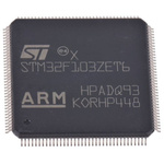 STMicroelectronics STM32F407ZGT7, 32bit ARM Cortex M4 Microcontroller, STM32F4, 168MHz, 1.024 MB Flash, 144-Pin LQFP