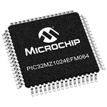 Microchip PIC32MZ1024EFM064-I/PT, 32bit PIC Microcontroller, PIC32MZ, 252MHz, 1.024 MB Flash, 64-Pin TQFP