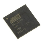 Microchip AT90USB646-MU, 8bit AVR Microcontroller, AT90, 16MHz, 64 kB Flash, 64-Pin QFN