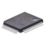 Microchip AT91SAM7S512B-AU, 32bit ARM7TDMI Microcontroller, AT91, 55MHz, 512 kB Flash, 64-Pin LQFP