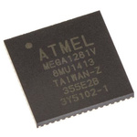 Microchip ATMEGA1281V-8MU, 8bit AVR Microcontroller, ATmega, 8MHz, 128 kB Flash, 64-Pin VQFN