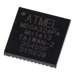 Microchip ATMEGA324PA-MU, 8bit AVR Microcontroller, ATmega, 20MHz, 32 kB Flash, 44-Pin VQFN