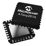 Microchip ATTINY26L-8MU, 8bit AVR Microcontroller, ATtiny26, 8MHz, 2 kB Flash, 32-Pin VQFN