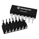 Microchip ATTINY441-SSU, 8bit AVR Microcontroller, ATtiny441, 16MHz, 4 kB Flash, 14-Pin SOIC