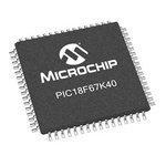Microchip PIC18F67K40-I/PT, 8bit PIC Microcontroller, PIC18, 64MHz, 128 kB Flash, 64-Pin TQFP