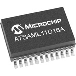 Microchip ATSAML11E14A-MU, 32bit ARM Cortex M23 Microcontroller, SAML11, 32MHz, 16 kB Flash, 32-Pin VQFN