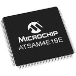 Microchip ATSAM4E16EA-AU, 32bit ARM Cortex M4 Microcontroller, ATSAM, 120MHz, 1.024 MB Flash, 144-Pin LQFP