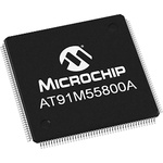 Microchip AT91M55800A-33AU, 32bit ARM Microcontroller, AT91, 33MHz, 8 kB Flash, 176-Pin LQFP