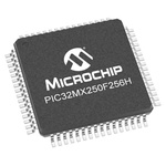 Microchip PIC32MX250F256H-I/PT PIC Microcontroller, PIC32MX, 64-Pin TQFP