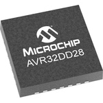 Microchip AVR32DD28-E/STX, 8bit 8 bit MCU Microcontroller, AVR, 24MHz, 32 KB Flash, 28-Pin VQFN