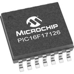 Microchip PIC16F17126-I/ST, 8bit PIC16 Microcontroller, PIC16, 64MHz, 28 KB EEPROM, Flash, 14-Pin TSSOP