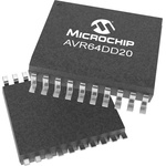 Microchip AVR64DD20-I/SO, 8bit AVR Microcontroller, AVR, 24MHz, 64 KB Flash, 20-Pin SOIC