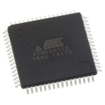 Microchip ATMEGA128-16AU, 8bit AVR Microcontroller, ATmega, 16MHz, 128 kB Flash, 64-Pin TQFP