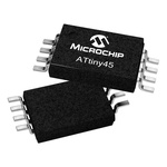 Microchip ATTINY45-20XU, 8bit AVR Microcontroller, ATtiny45, 20MHz, 4 kB Flash, 8-Pin TSSOP
