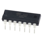Microchip ATTINY84-20PU, 8bit AVR Microcontroller, ATtiny84, 20MHz, 8 kB Flash, 14-Pin PDIP