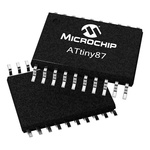 Microchip ATTINY87-XU, 8bit AVR Microcontroller, ATtiny87, 16MHz, 8 kB Flash, 20-Pin TSSOP