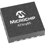 Microchip ATTINY85-20MU, 8bit AVR Microcontroller, ATtiny85, 20MHz, 8 kB Flash, 8-Pin VQFN