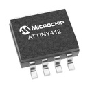 Microchip ATTINY412-SSN, 8bit AVR Microcontroller, ATtiny412, 20MHz, 4 kB Flash, 8-Pin SOIC